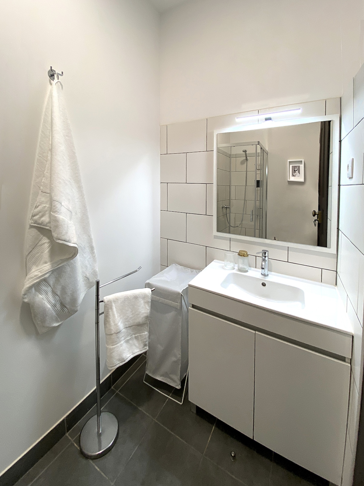 White subway-tile bathroom